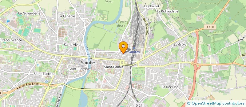 localisation de l'entreprise GENESE  SAINTES