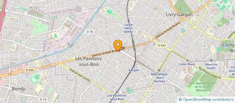 localisation de l'entreprise GENESE BATIMENT à LES PAVILLONS-SOUS-BOIS