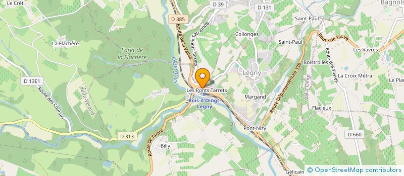 localisation de l'entreprise GENESE ECONOMIE à SAINT-VERAND