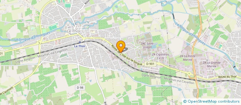 localisation de l'entreprise GENESE GROUP  LE THOR