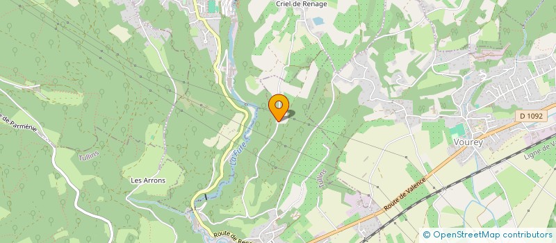 localisation de l'entreprise GENESE KLAN  TULLINS