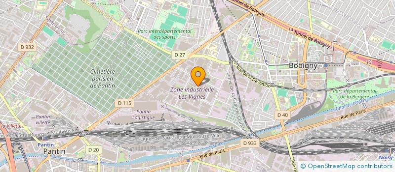 localisation de l'entreprise GENESIA  BOBIGNY