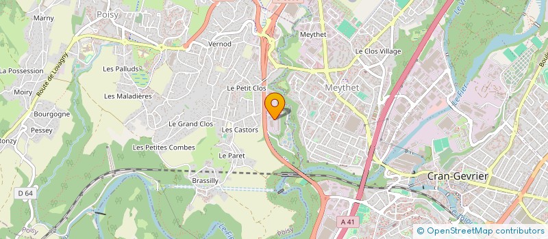 localisation de l'entreprise GENESII  POISY