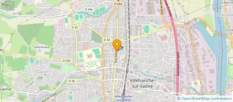 localisation de l'entreprise GENESIS 1960  VILLEFRANCHE-SUR-SAONE