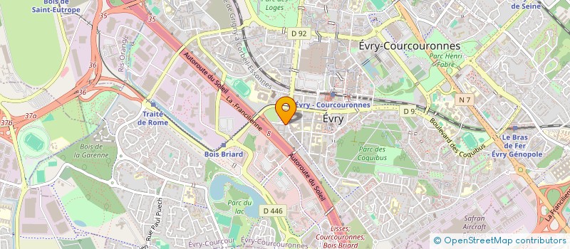 localisation de l'entreprise GENESIS à EVRY-COURCOURONNES
