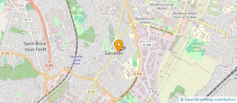 localisation de l'entreprise GENESIS à SARCELLES
