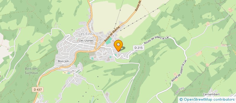 localisation de l'entreprise GENESIS  LES FINS