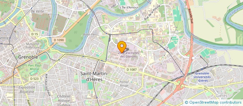 localisation de l'entreprise GENESIS DEVELOPPEMENT  SAINT-MARTIN-D'HERES