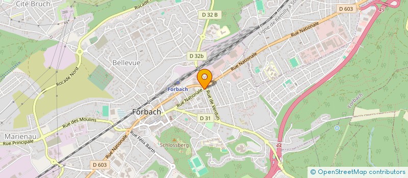 localisation de l'entreprise GENESIS ESTHETIQUE  FORBACH