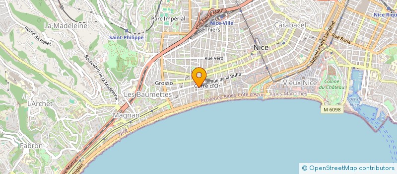 localisation de l'entreprise GENESIUS CONSTRUCTION ET RESEAUX à NICE