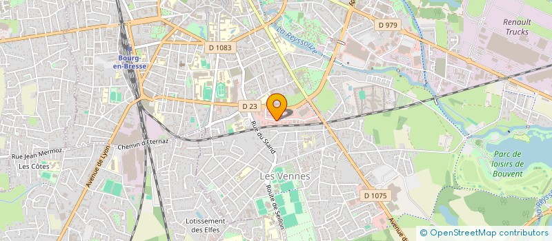 localisation de l'entreprise GENESSAY COLTICE ASSURANCES à BOURG-EN-BRESSE