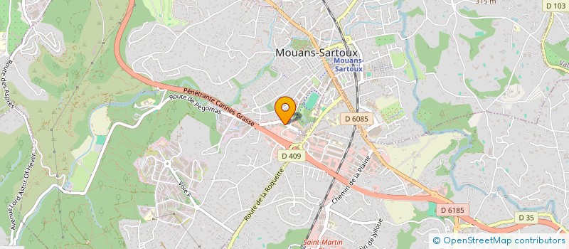 localisation de l'entreprise GENESTA à MOUANS-SARTOUX