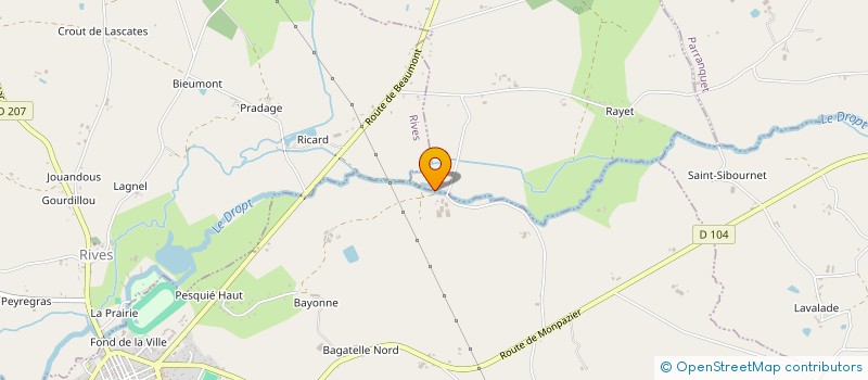 localisation de l'entreprise GENESTE BIOGAZ  VILLEREAL