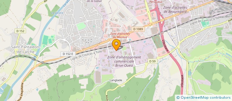 localisation de l'entreprise GENESTE FRANCE à BRIVE-LA-GAILLARDE