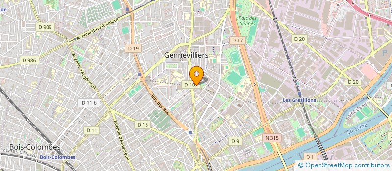 localisation de l'entreprise GENESTE TRANSPORTS EXPRESS  GENNEVILLIERS