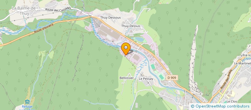 localisation de l'entreprise GENESTIA à THONES