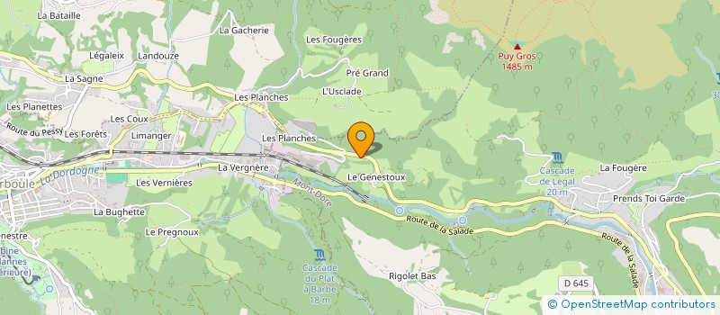 localisation de l'entreprise GENESTINES  MONT-DORE