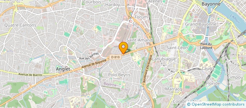 localisation de l'entreprise GENESTOGIA à BAYONNE