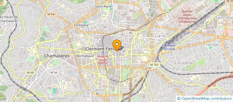 localisation de l'entreprise GENESTOUX  CLERMONT-FERRAND