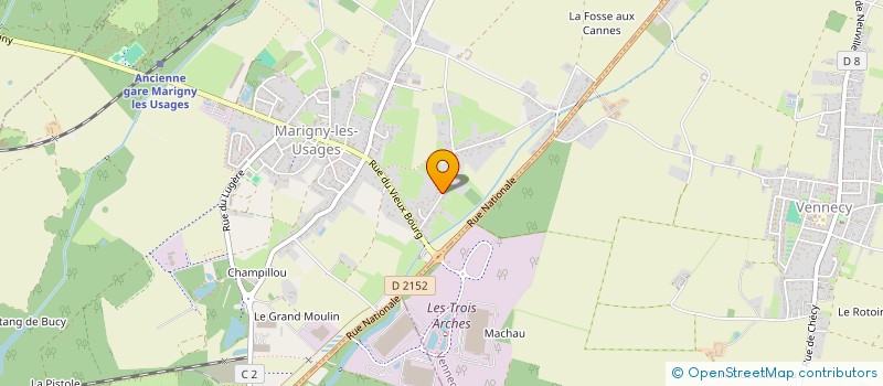 localisation de l'entreprise GENESTOUX SERVICES ET CONSEILS à MARIGNY-LES-USAGES