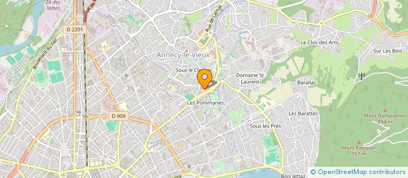 localisation de l'entreprise GENET - DELAPIERRE  ANNECY