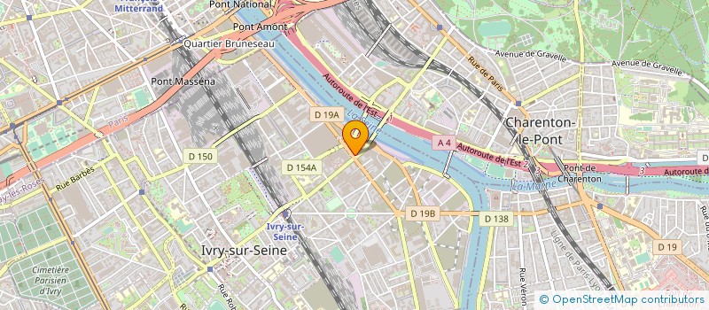 localisation de l'entreprise GENETIER ANDRE LA BIGEONNIERE à IVRY-SUR-SEINE