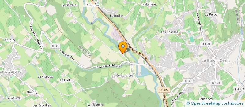 localisation de l'entreprise GENETIERE  VAL D'OINGT