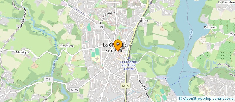 localisation de l'entreprise GENETIQUE CHAPELAINE  LA CHAPELLE-SUR-ERDRE