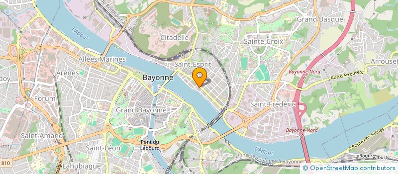 localisation de l'entreprise GENETRA à BAYONNE