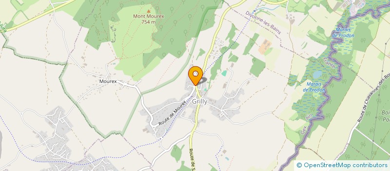 localisation de l'entreprise GENEVA PARC  GRILLY