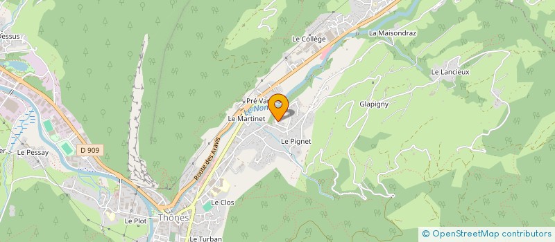 localisation de l'entreprise GENEVE 59 à THONES