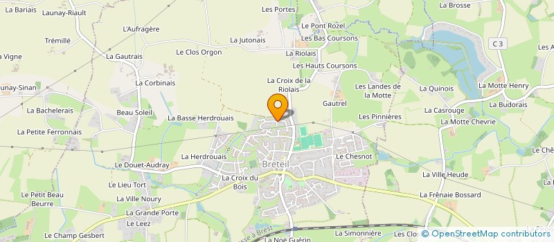 localisation de l'entreprise GENEVIEVE  BRETEIL