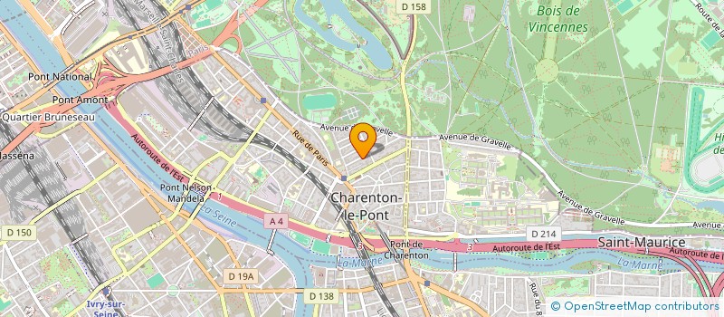 localisation de l'entreprise GENEVIEVE FLAVIGNY à CHARENTON-LE-PONT