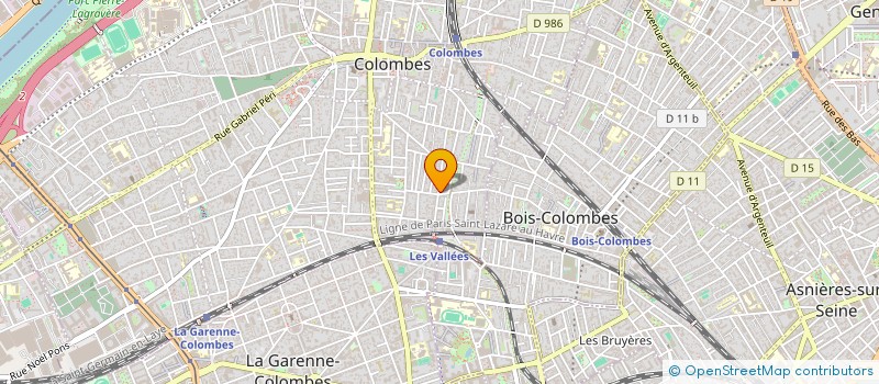 localisation de l'entreprise GENEVIEVE GODEAU  COLOMBES