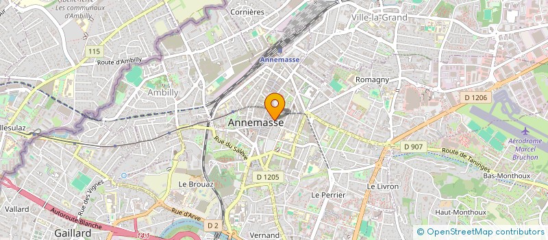 localisation de l'entreprise GENEVOIS EXPERTS  ANNEMASSE