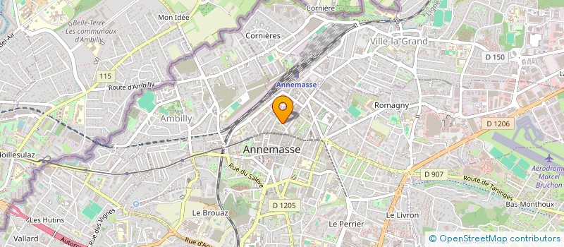 localisation de l'entreprise GENEVOIS FINANCE CONSEIL  ANNEMASSE