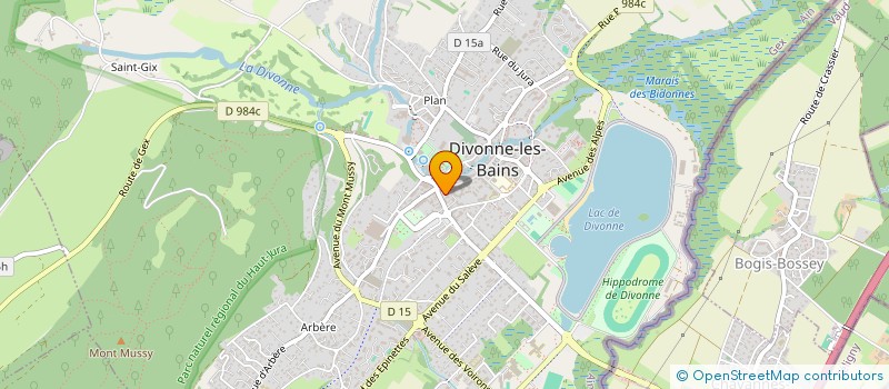 localisation de l'entreprise GENEVOIS LUXURY HOMES à DIVONNE-LES-BAINS