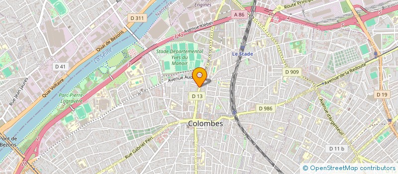 localisation de l'entreprise GENEX à COLOMBES
