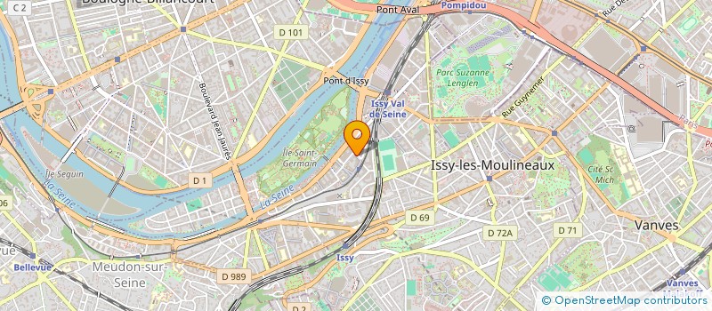 localisation de l'entreprise GENEXT à ISSY-LES-MOULINEAUX