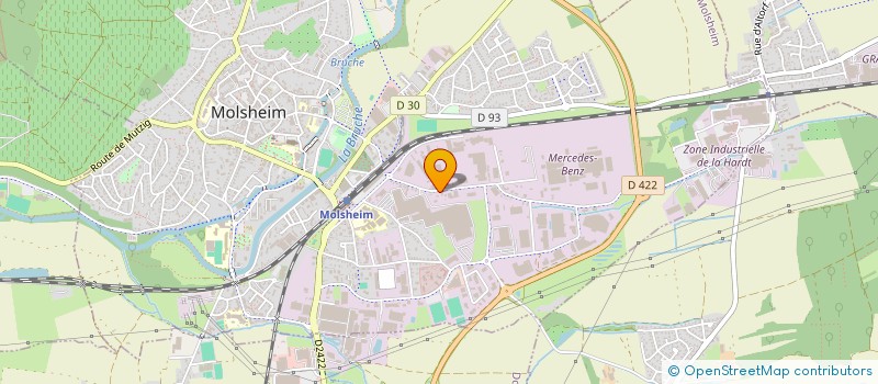 localisation de l'entreprise GENGINDUS  MOLSHEIM