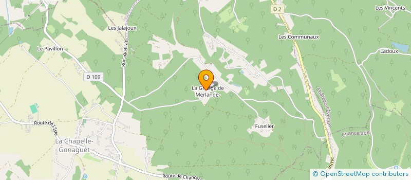 localisation de l'entreprise GENHESTIA  LA CHAPELLE-GONAGUET