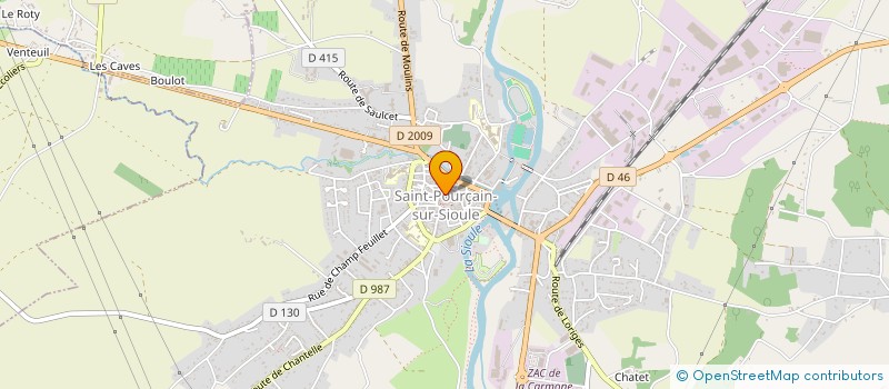 localisation de l'entreprise GENI PARFUMS à SAINT-POURCAIN-SUR-SIOULE