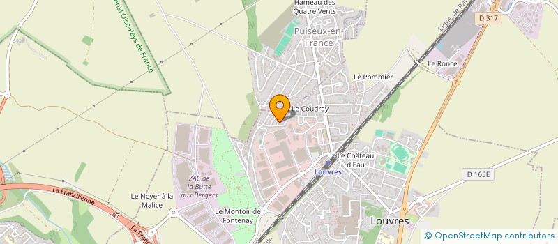 localisation de l'entreprise GENIA à LOUVRES