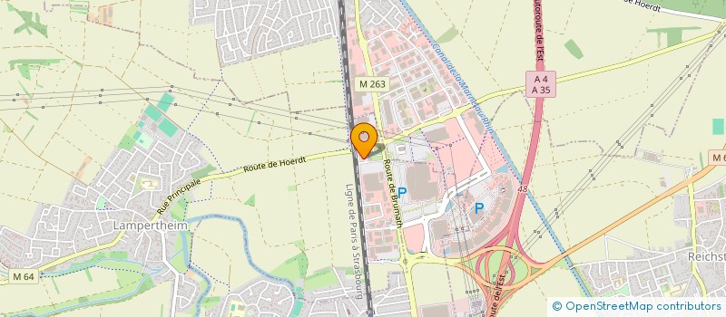 localisation de l'entreprise GENIA  LAMPERTHEIM