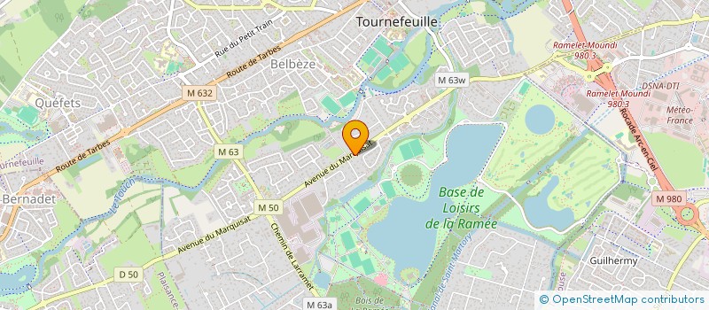 localisation de l'entreprise GENIA MEDIA  TOURNEFEUILLE