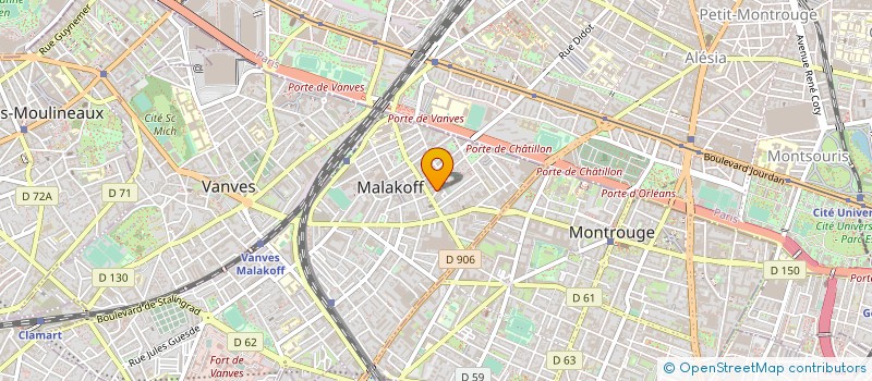 localisation de l'entreprise GENIAL JEAN MI COMMUNICATION  MALAKOFF