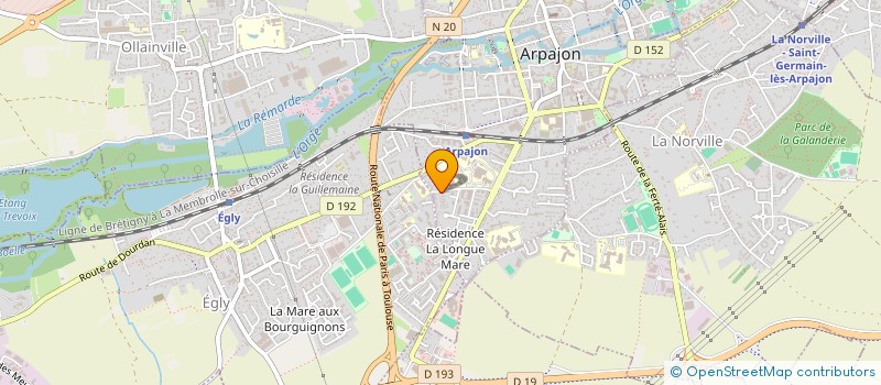 localisation de l'entreprise GENIALPRIX HYPERMARCHES à ARPAJON