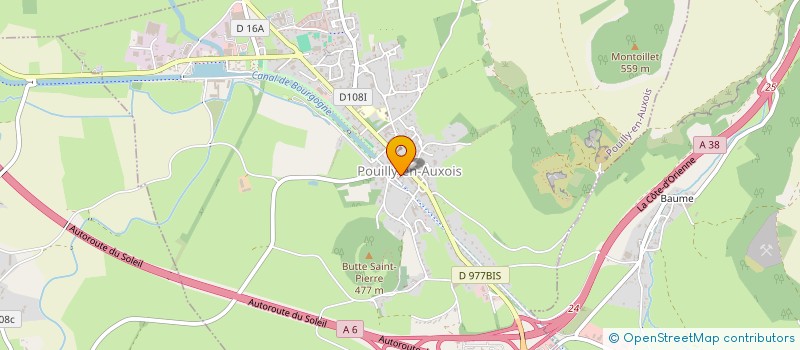 localisation de l'entreprise GENIBAT  POUILLY-EN-AUXOIS