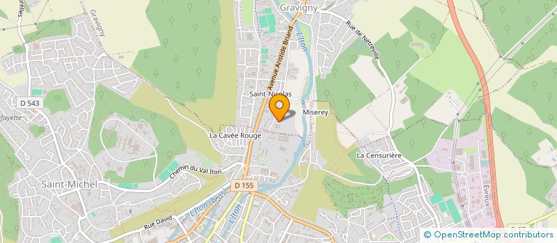 localisation de l'entreprise GENICIA à GRAVIGNY