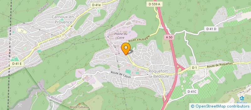 localisation de l'entreprise GENICLIM à ROQUEFORT-LA-BEDOULE